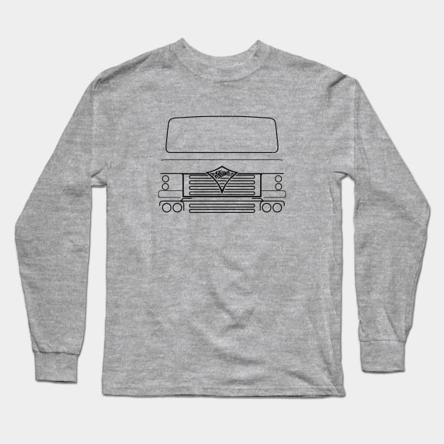 Foden Fleetmaster S95 classic British lorry black Long Sleeve T-Shirt by soitwouldseem